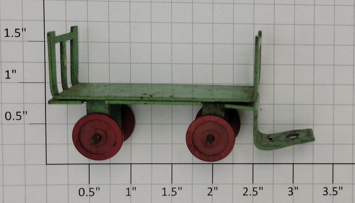 American Flyer 586A-1X Baggage Cart without Porter Figure