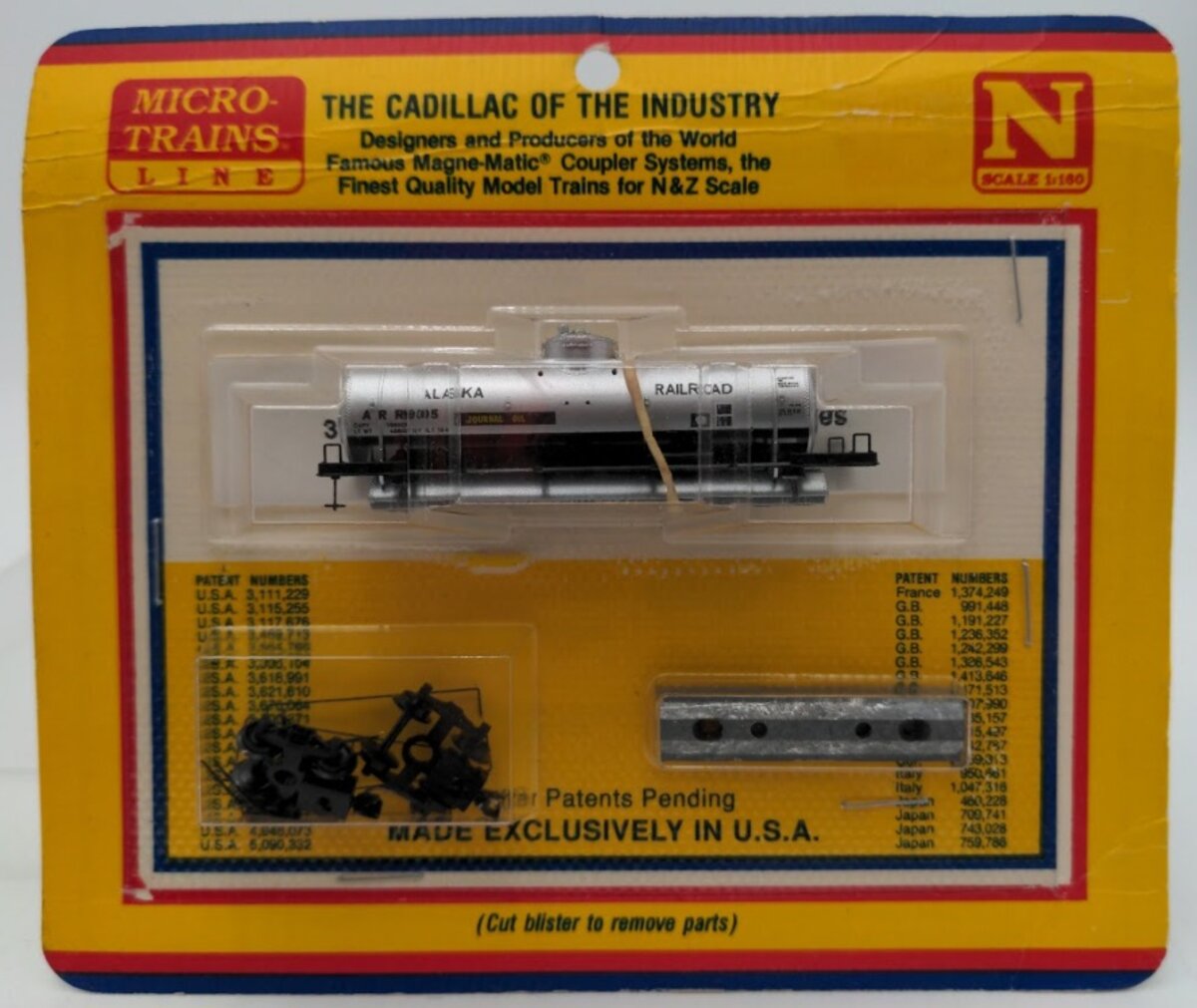 Micro-Trains 06500270 N Alaska Railroad 39' Single Dome Tank Car # 9005 Kit