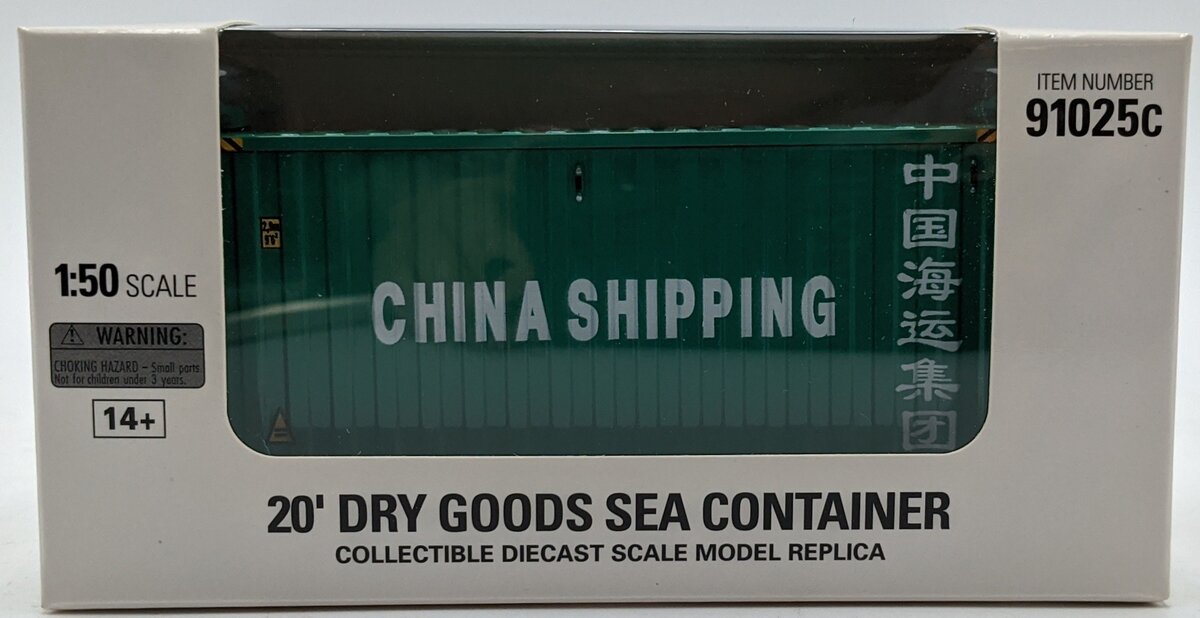 DieCast Masters 91025C 1:50 China Shipping 20' Dry Goods Shipping Container