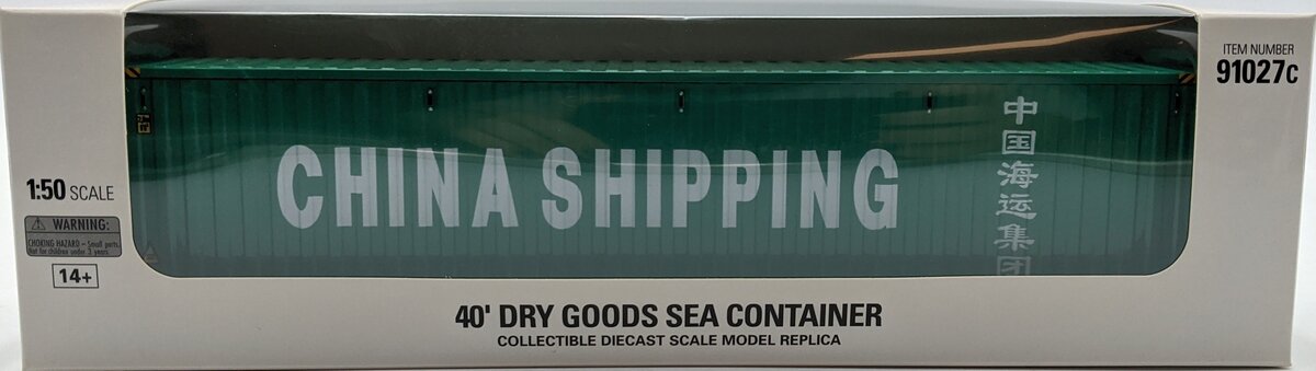 DieCast Masters 91027C 1:50 China Shipping 40' Dry Goods Shipping Container