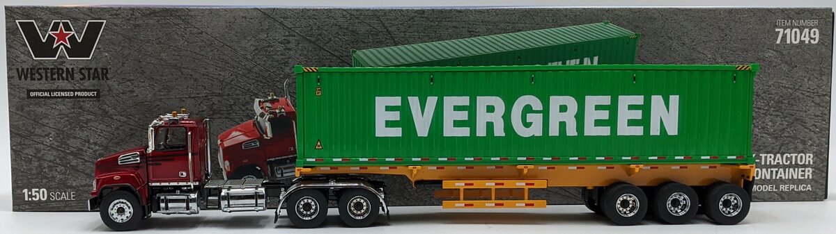 DieCast Masters 71049 1:50 Metallic Red Western Star 4700 Day Cab