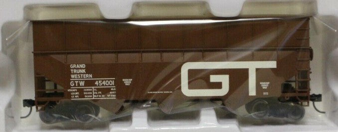 Bowser 42594 HO Grand Trunk Western Woodchip Hopper Car RTR #454001