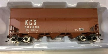 Bowser 42604 HO Kansas City Southern Woodchip Hopper Car RTR #502800
