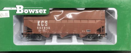 Bowser 42605 HO Kansas City Southern Woodchip Hopper Car RTR #502856