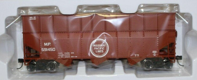 Bowser 42606 HO Missouri Pacific Blt 3-53 70 Ton Woodchip Hopper #591450