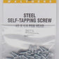 Walthers 947-1190 HO Steel Self-Tapping Screw #2 X 1/4 Pan Head (Pack of 24)