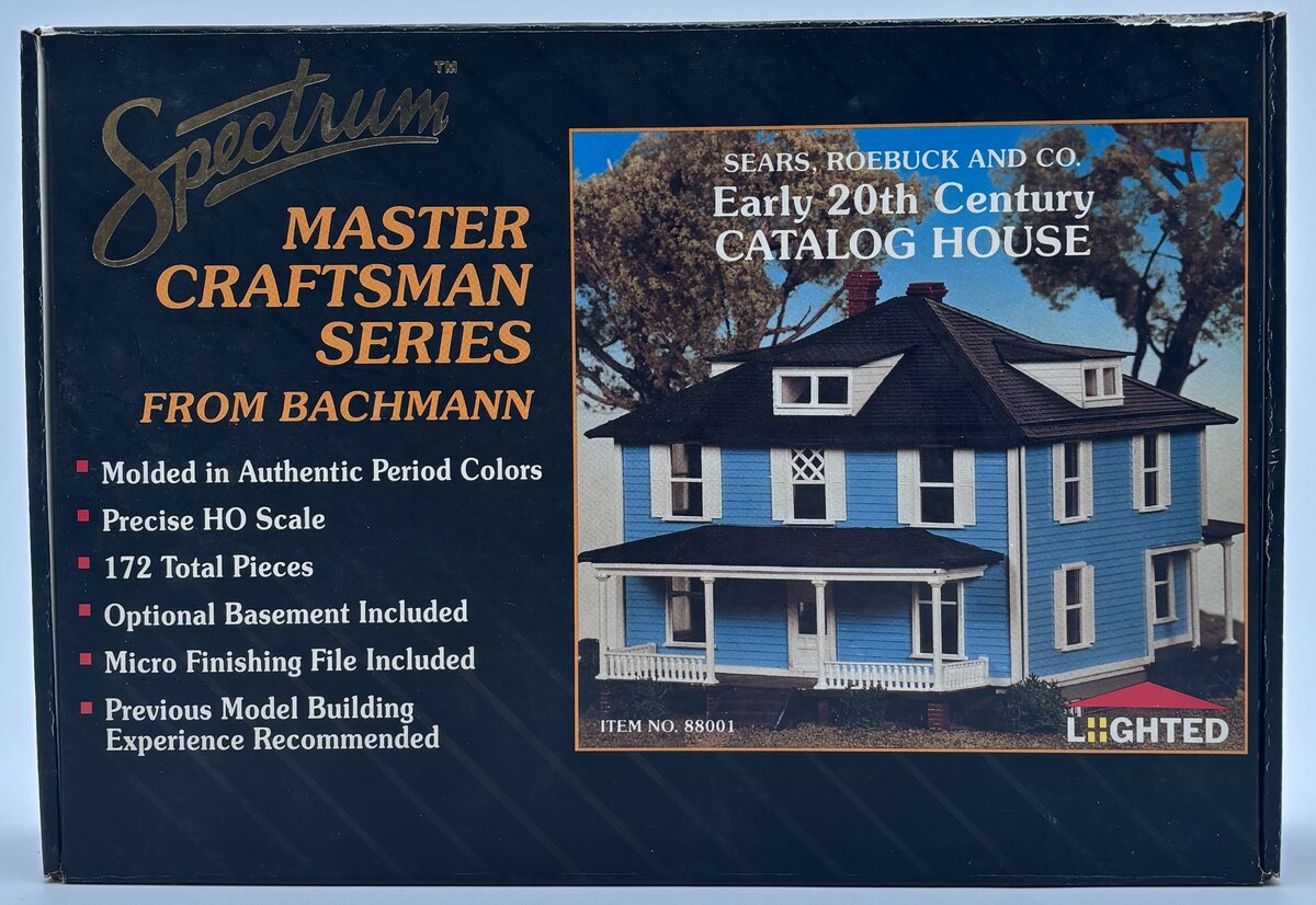 Bachmann 88001 HO Scale Spectrum 20th Century Catalog House Lighted Building Kit