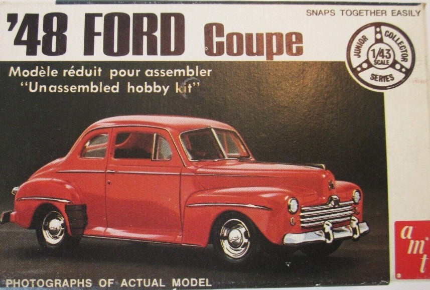 AMT T110 1:43 Scale '48 Ford Coupe Snap Hobby Kit