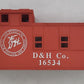 Lionel 2357-3A-16534  D & H Co. Red Caboose Body Shell