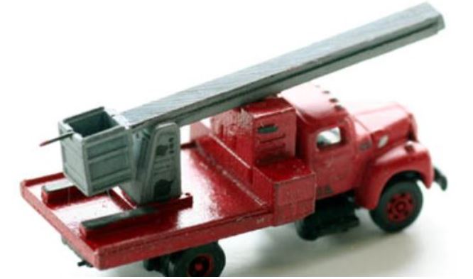 Model Tech Studios D1153P 1950's Era Snorkel Fire Fighting Truck (Pre-Assembled)