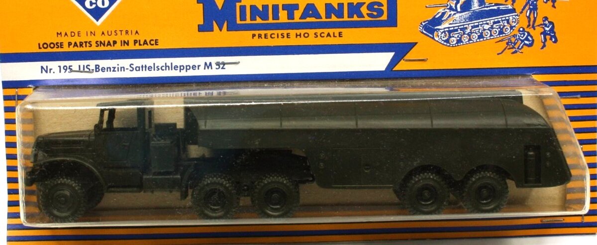 Roco Z-195.98 HO Scale Minatures Minitanks US Fuel-Semitailer M 52
