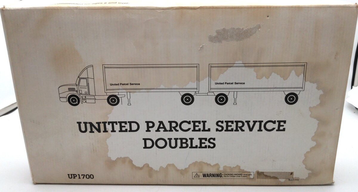 Hermann Marketing UP1700 1:42 Scale Diecast Double UPS Tractor Trailer LN/Box
