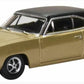 Oxford Diecast 87DC68002 1:87 Scale Gold / Black Dodge Charger 1968 Car