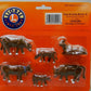 Lionel 1930290 O Scale Brown Cows and Calves (Set of 6)