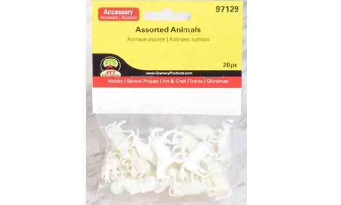 JTT Scenery Products 97129 HO Assorted Animals (Set of 20)