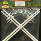 JTT Scenery Products 97373 O 1:48 1/4" White Utility Poles (Pack of 4)