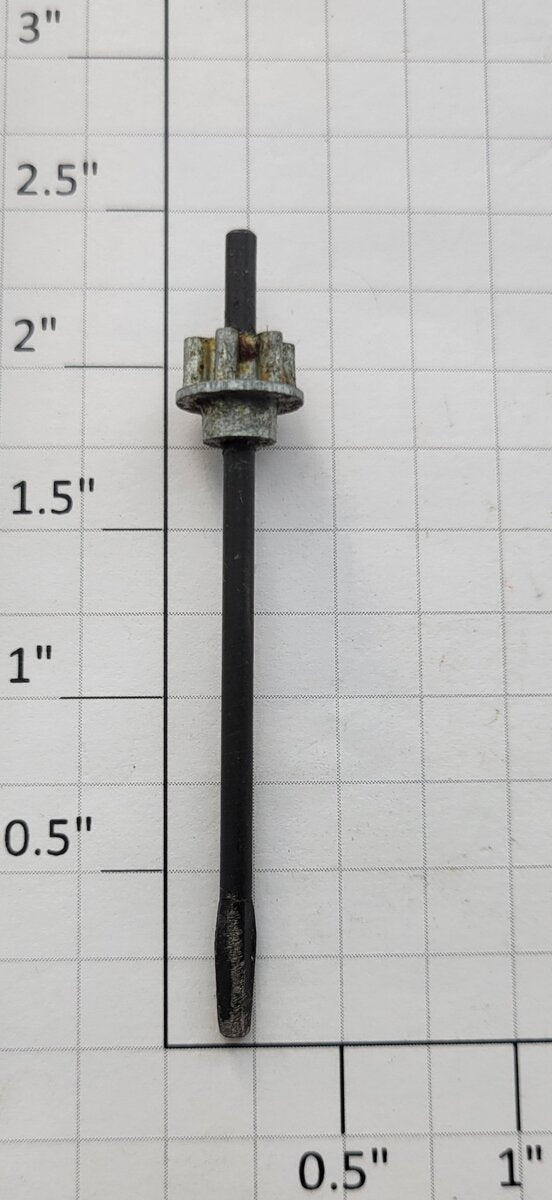 Lionel 60-41 Trolley Pinion & Shaft Assembly