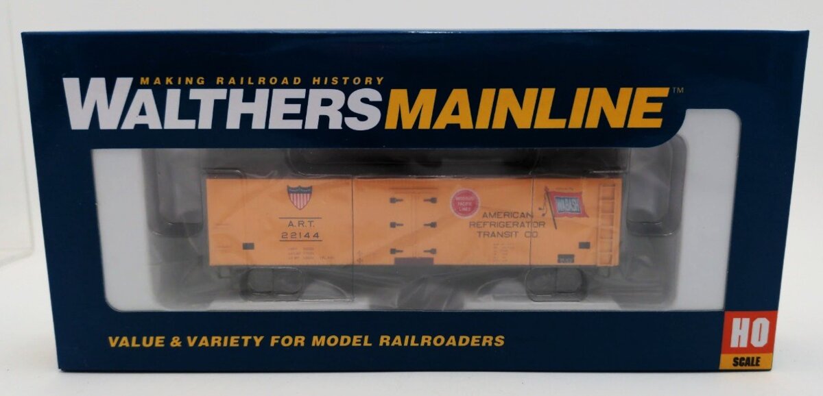 Walthers 910-41201 HO Early 40' Wood Refefer A.R.T. Car #22144 Fully Assembled