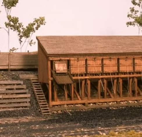 Crystal River Products 117-11 HO Vance Junction Coal Pocket Laser Cut Wood Kit