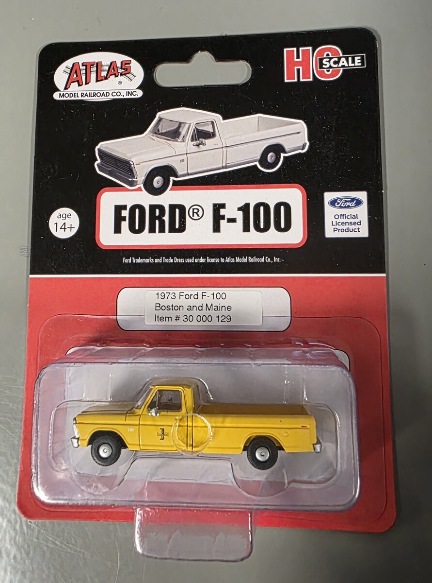 Atlas 30000129 HO Boston & Maine 1973 Ford F-100 Pickup Truck