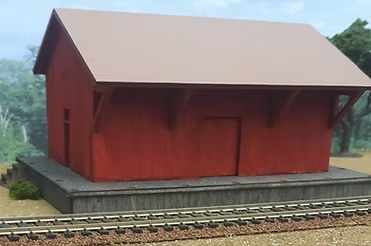 Osborn Model Kits RRA-1121 HO General Purpose Freight Shed Wooden Building Kit