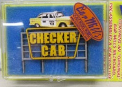 Bar Mills 0152 HO Checker Cab Company Billboard Kit