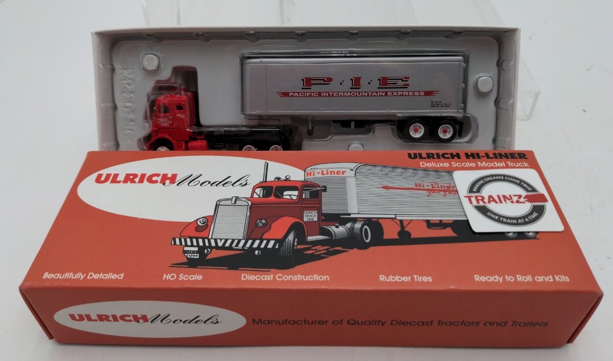 Ulrich 1001 HO Scale PIE Tractor & Trailer Diecast Model