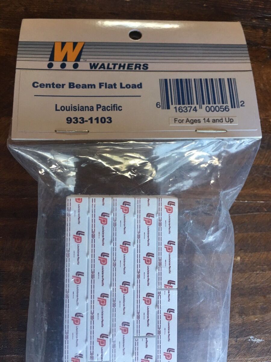 Walthers 933-1103 HO Louisiana Pacific Center Beam Flat Load