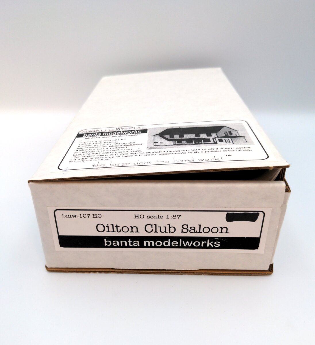 Banta Model Works 2112 HO Oilton Club Saloon Building Kit