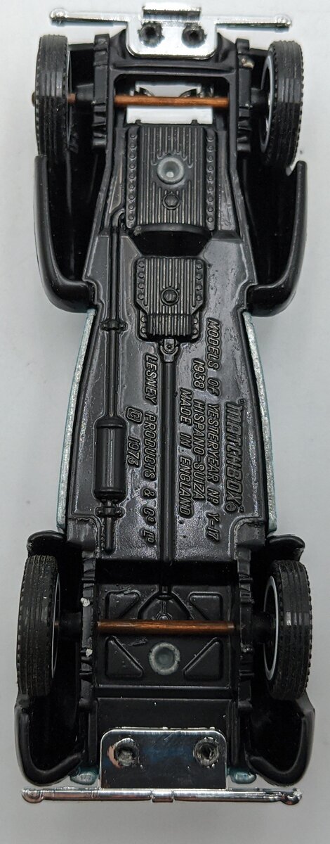 Matchbox Y17 48:1 1938 Hispano Suiza Blue