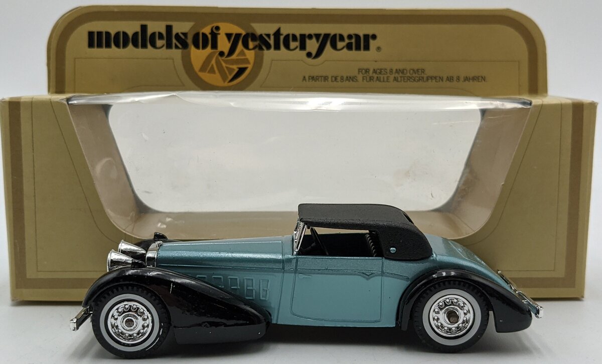 Matchbox Y17 48:1 1938 Hispano Suiza Blue