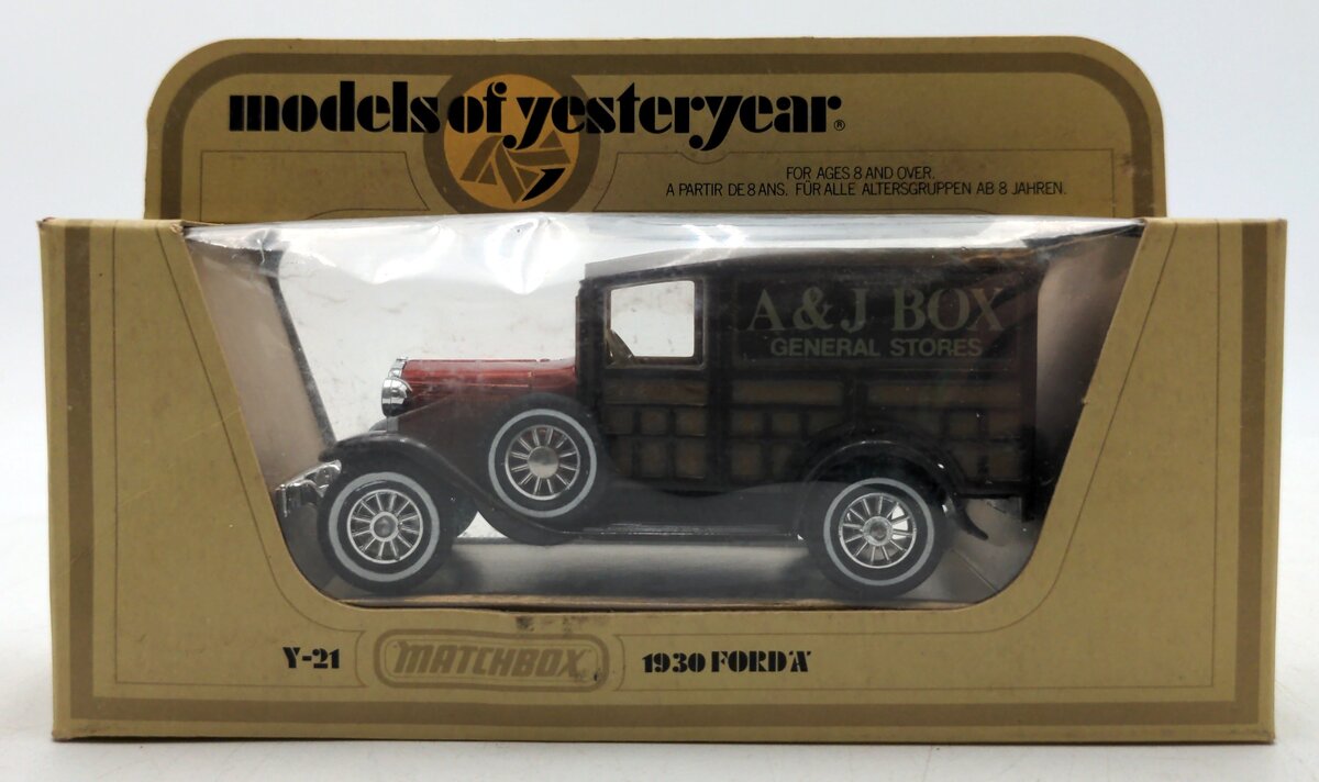 Matchbox Y-21 O 1930 Model 'A' Ford A & J Box General Stores