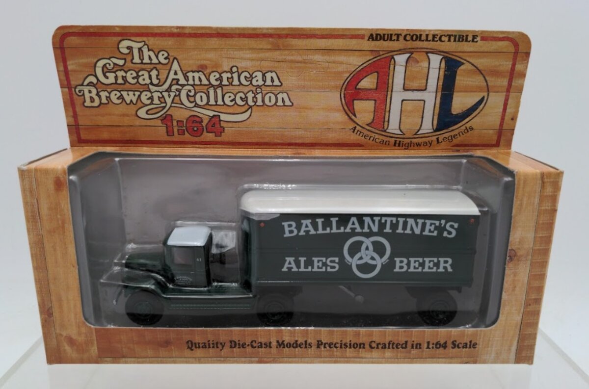 AHL L51107 1:64 Scale Ballantine's Ales Beer Die Cast Model BM Truck & Trailer
