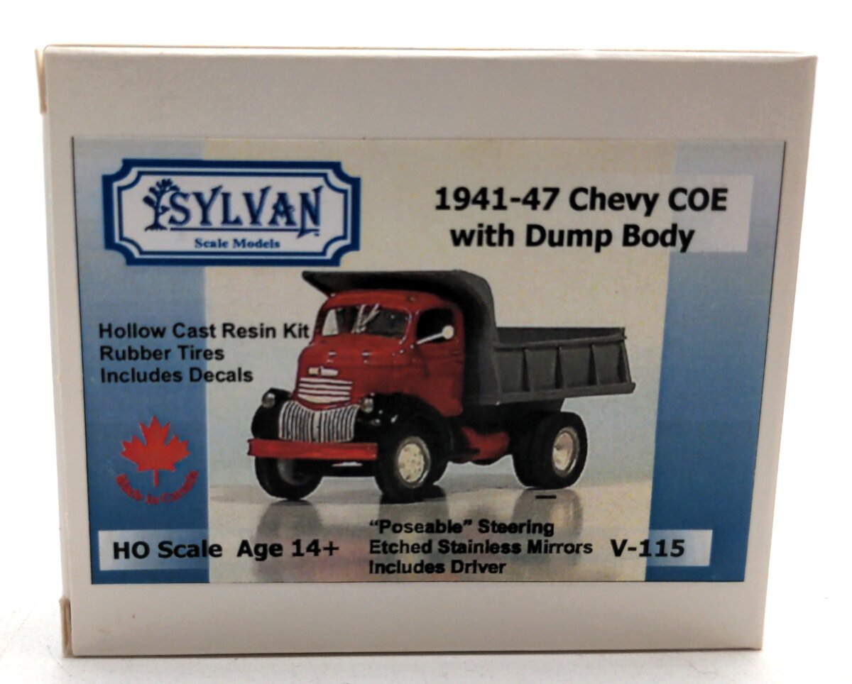 Sylvan Scale Models V-115 HO Scale 1941-1947 Chevy COE w/Dump Body Kit