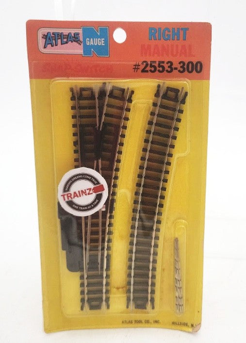 Atlas 2553 N Gauge Right Manual Snap-Switch Turnout