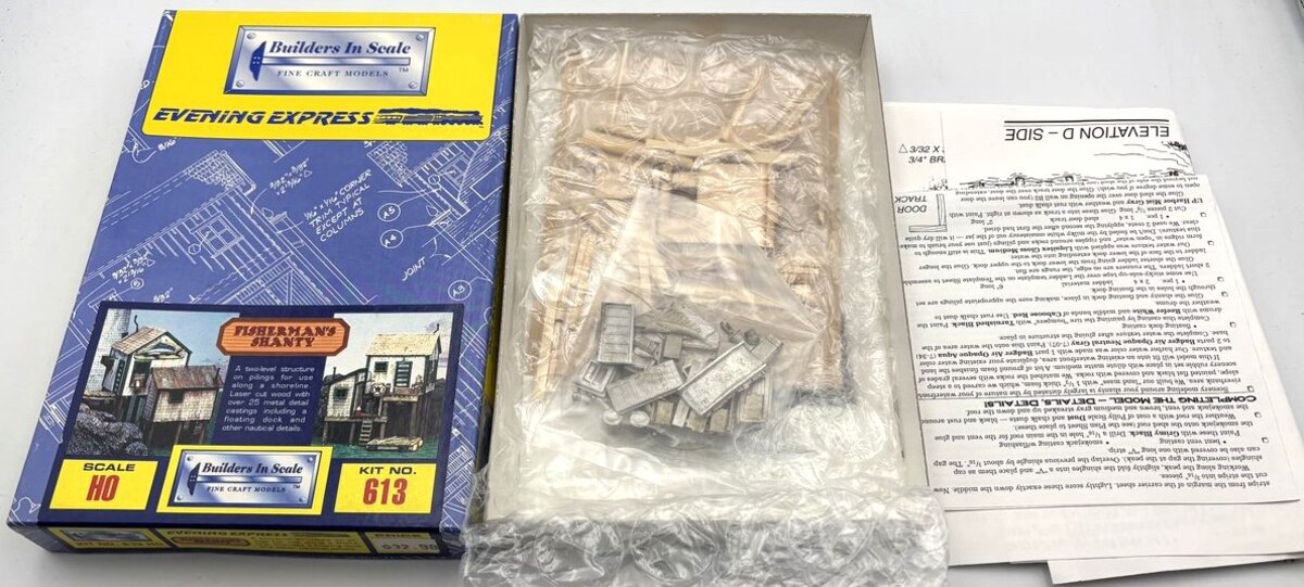 Builders-in-Scale 613 HO Scale Fisherman's Shanty Craftsman Kit
