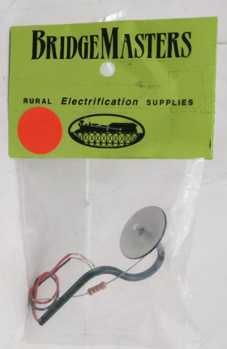 Bridge Masters 909 O Scale Green 18 v Structual Lamp with Resistor