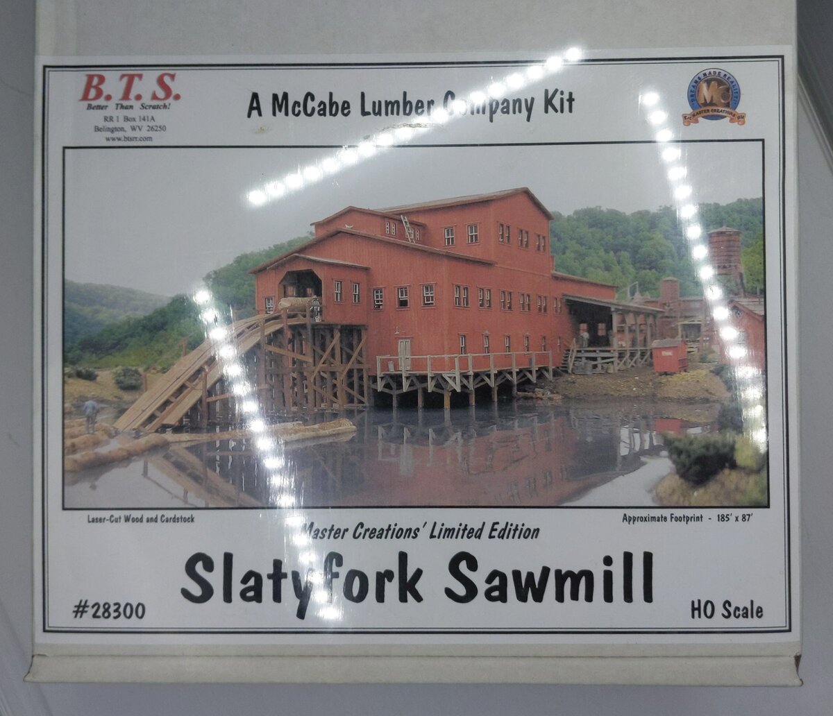 BTS 28300 HO Slatyfork Sawmill Limited Edition Laser-Cut Model Building Kit