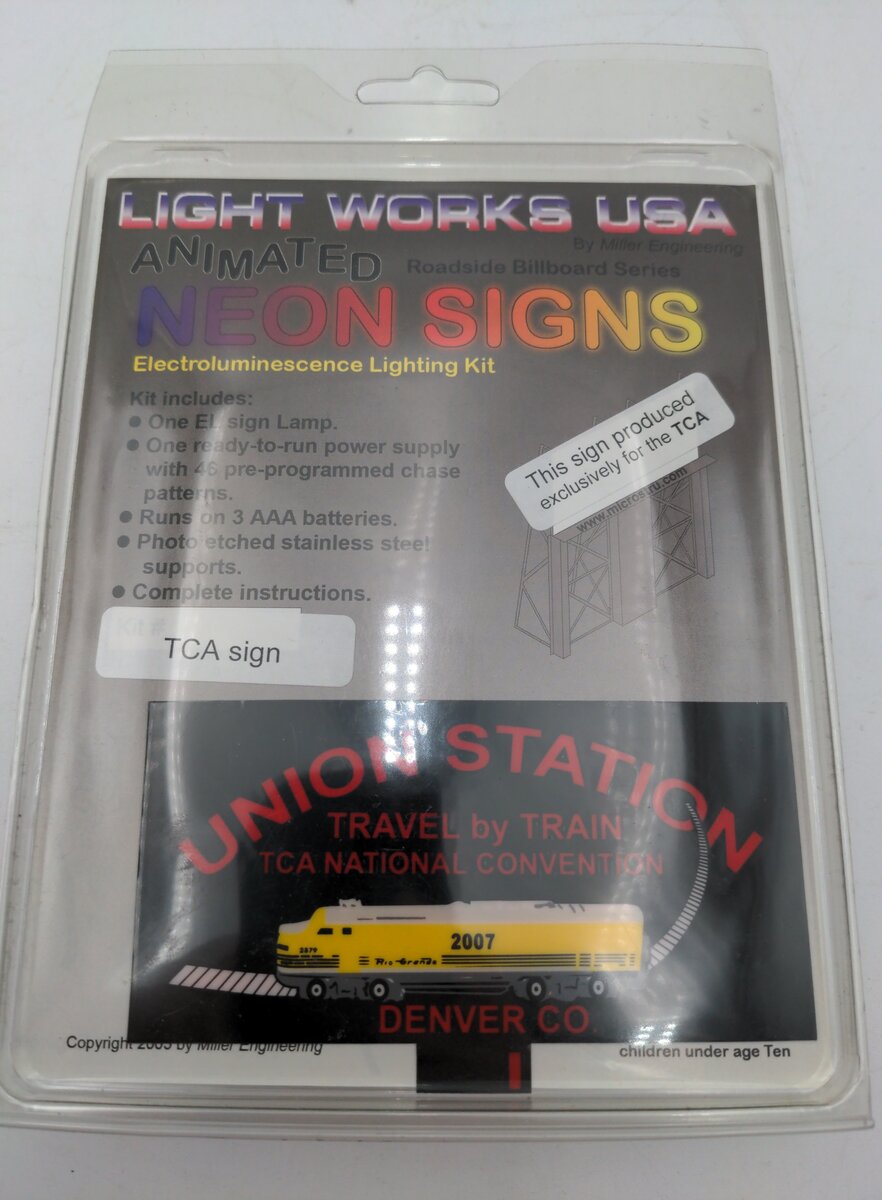 Miller Engineering TCA Sign Animated Neon TCA Sign