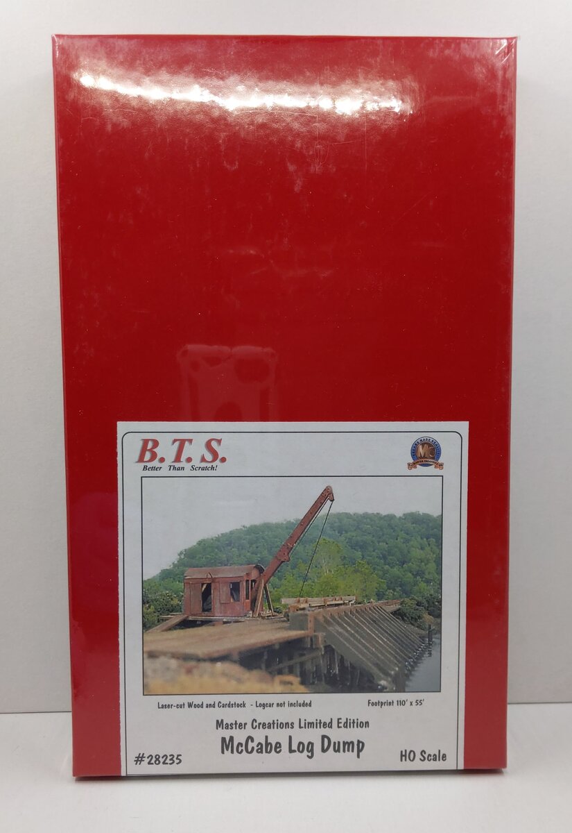 BTS 28235 HO Scale McCabe Lumber Co. Log Dump Laser-Cut Model Building Kit