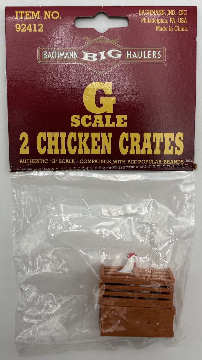 Bachmann 92412 G Scale 2 Chicken Crates (Pack of 2)