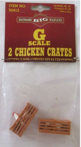 Bachmann 92412 G Scale 2 Chicken Crates (Pack of 2)
