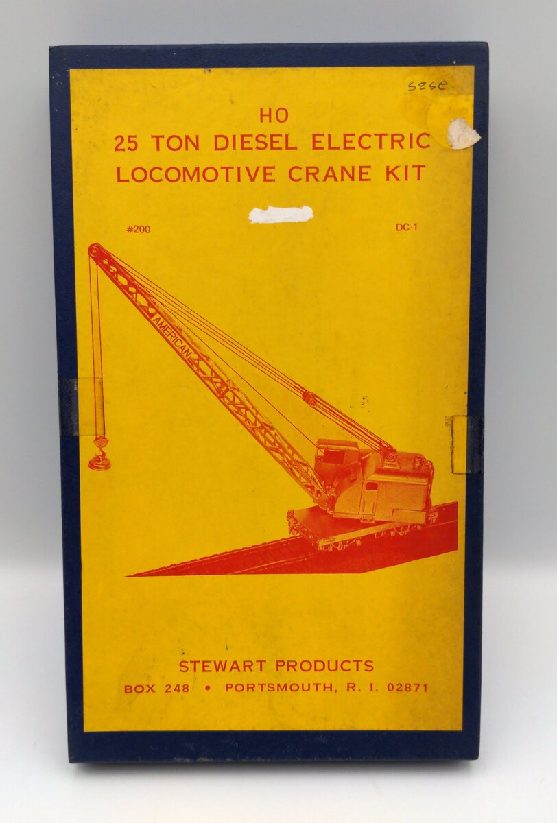 Stewart 200 HO Scale 25 Ton Diesel Locomotive Crane Kit