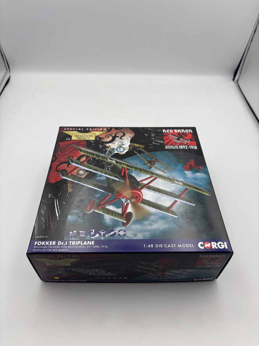 Corgi AA38310 1:48 Fokker Dr.1 Triplane Aircraft