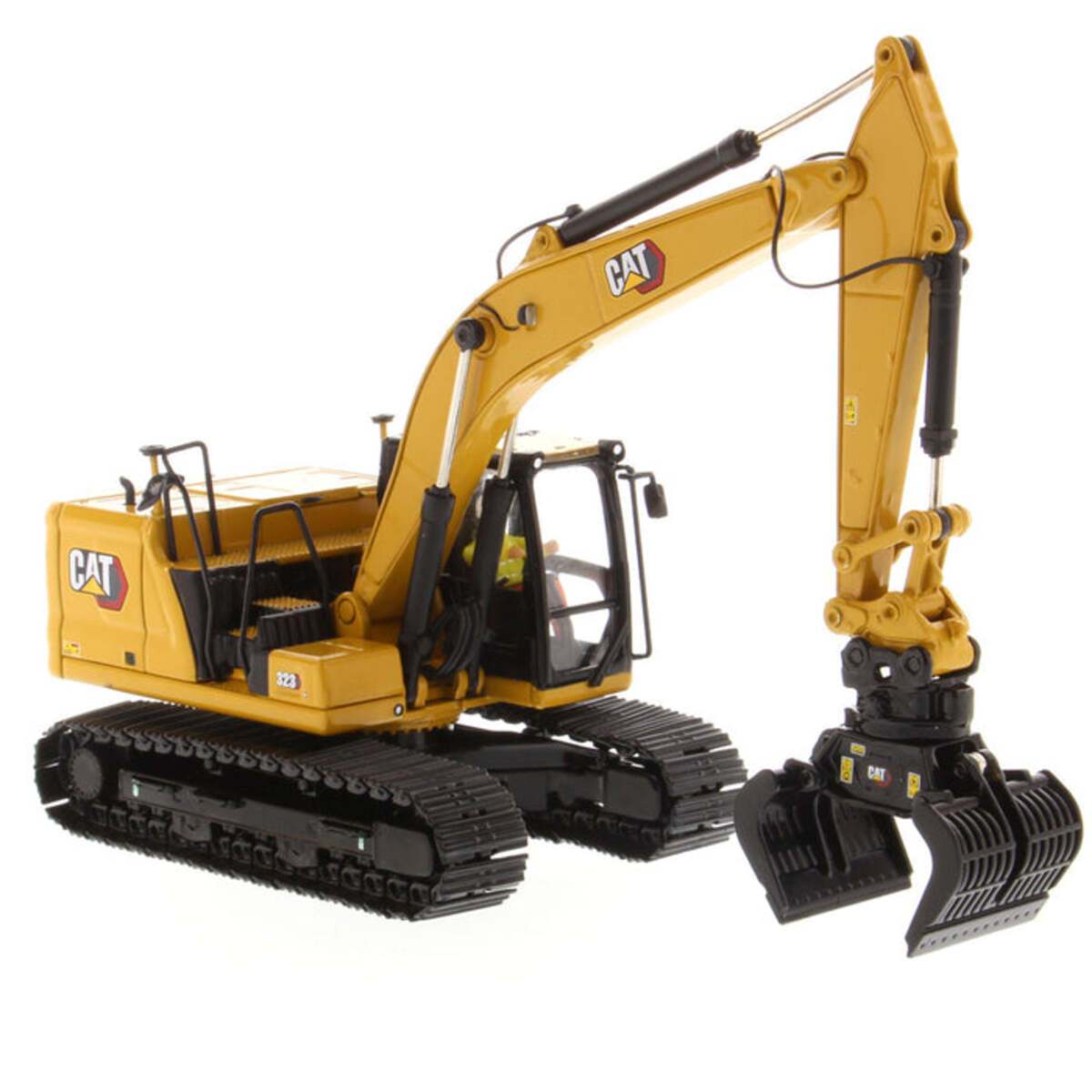 DieCast Masters 85657 1:50 Caterpillar 323 Hydraulic Excavator w/ New Work Tools