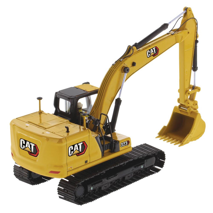 DieCast Masters 85657 1:50 Caterpillar 323 Hydraulic Excavator w/ New Work Tools