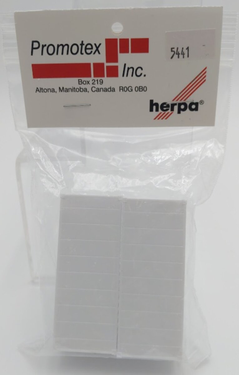 Promotex 5441 HO Scale Herpa White 20 Foot Container (Pack of 2)