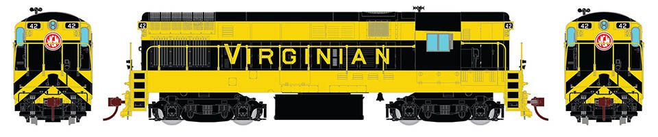 Rapido Trains 44022 HO Virginian H16-44 Diesel Locomotive DC/Silent #42