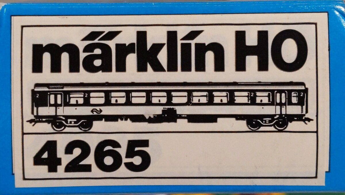 Marklin 4265 HO 2nd Class NS NIB Passenger Car Car #: 50 84 20-77 713-0