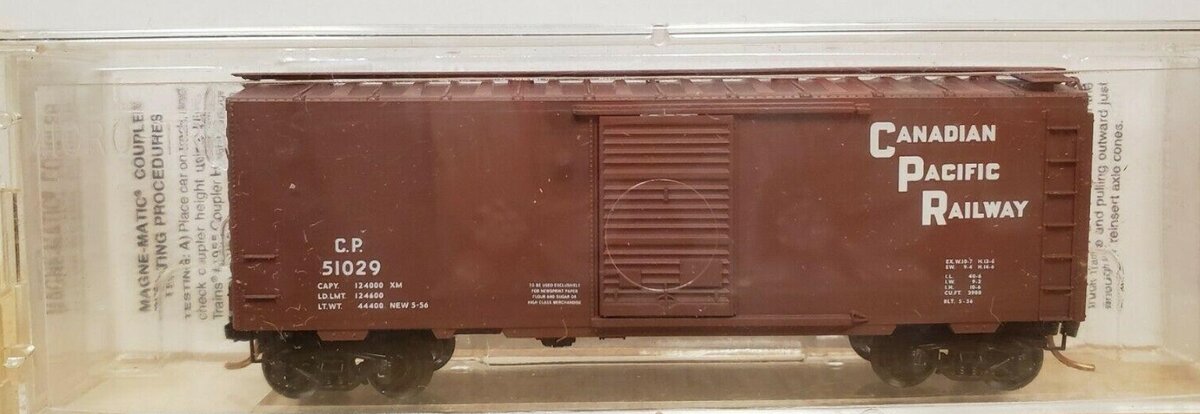 Micro-Trains 20436/1 N-Scale Canadian Pacific 40' PS-1 Boxcar #51029 LN/Box